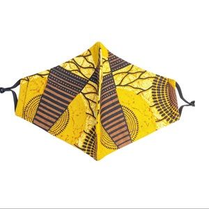 African Ankara Face Mask Cotton Washable Reusable